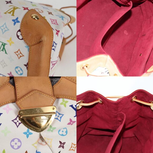 LOUIS VUITTON Monogram Multicolor Ursula Tote Bag White M40123 LV Auth BA2955 - Picture 15 of 15